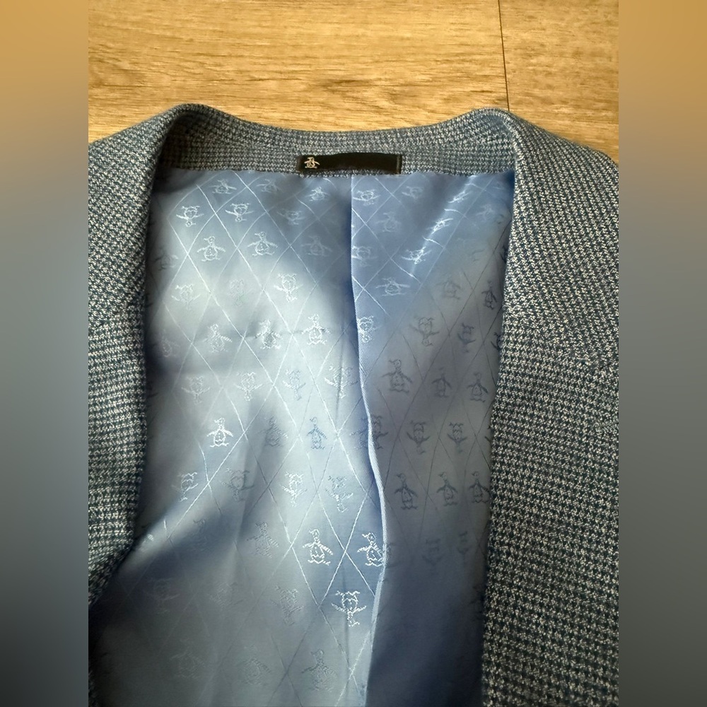 Original Penguin Blue Sport Coat with Notched Lapels - Picture 2 of 4